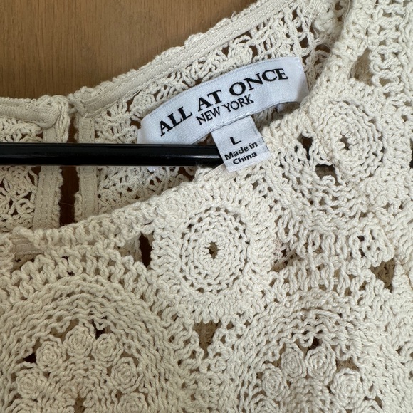 All At Once Crochet Top. Size Large. - Picture 3 of 5